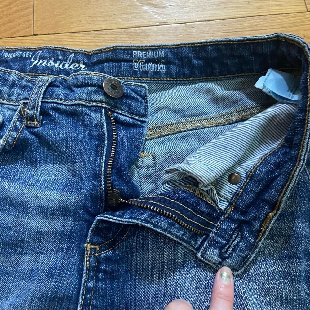 💥5/$25 Smart  set high rise denim‎ shorts in size 2 - Picture 2 of 5